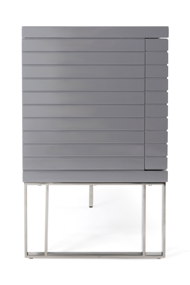 Gray Slatted 4-Foor Sideboard | OROA Modern Splendor | Oroatrade.com