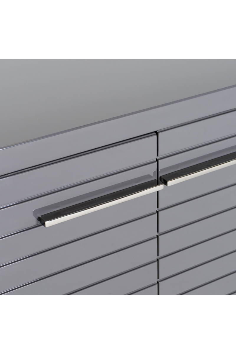 Gray Slatted 4-Foor Sideboard | OROA Modern Splendor | Oroatrade.com