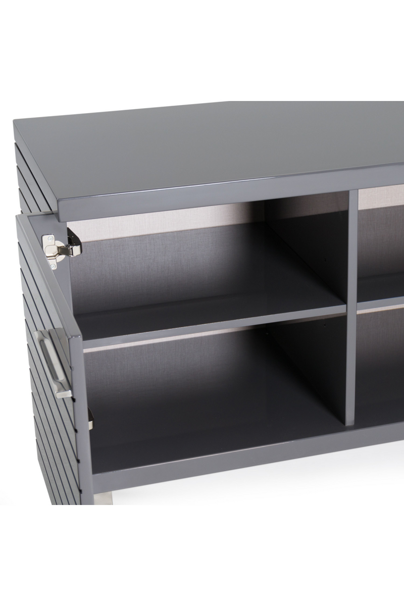 Gray Slatted 4-Foor Sideboard | OROA Modern Splendor | Oroatrade.com