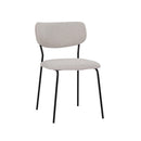 Hospitality furniture - White Fabric Dining Chairs (2) - www.oroatrade.com
