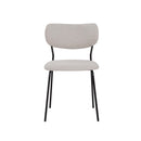 Hospitality furniture - White Fabric Dining Chairs (2) - www.oroatrade.com