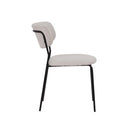 Hospitality furniture - White Fabric Dining Chairs (2) - www.oroatrade.com