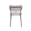Hospitality furniture - White Fabric Dining Chairs (2) - www.oroatrade.com