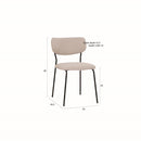 Hospitality furniture - White Fabric Dining Chairs (2) - www.oroatrade.com