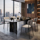 Hospitality furniture - White Fabric Dining Chairs (2) - www.oroatrade.com