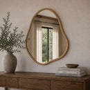 Hospitality furniture - Organic-Shaped Bamboo Mirror - www.oroatrade.com