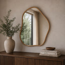 Hospitality furniture - Organic-Shaped Bamboo Mirror - www.oroatrade.com