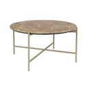 Round Beige Marble Side Table | DF Tooz