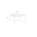 Round Beige Marble Side Table | DF Tooz