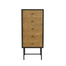 Hospitality furniture - Pine Wood 5-Drawer Cabinet - www.oroatrade.com