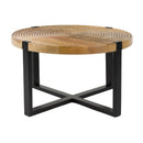 Hospitality furniture - Round Wooden Fluted Coffee Table - www.oroatrade.com