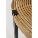 Hospitality furniture - Round Wooden Fluted Coffee Table - www.oroatrade.com