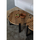 Hospitality furniture - Round Wooden Fluted Coffee Table - www.oroatrade.com