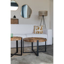 Hospitality furniture - Round Wooden Fluted Coffee Table - www.oroatrade.com