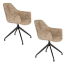 Upholstered Quadrupod Accent Armchairs (2) | DF Wiz