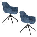 Upholstered Quadrupod Accent Armchairs (2) | DF Wiz