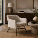 Contract furniture - Beige Fabric Lounge Chair - www.oroatrade.com