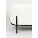Hospitality furniture - White Cushioned Oblong Bench - www.oroatrade.com