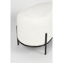 Hospitality furniture - White Cushioned Oblong Bench - www.oroatrade.com