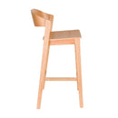 Hospitality furniture - Oak Wood Bar Stool - www.oroatrade.com