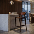 Hospitality furniture - Oak Wood Bar Stool - www.oroatrade.com