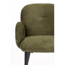 Hospitality furniture - Green Fabric Dining Armchairs (2) - www.oroatrade.com