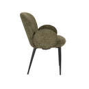 Hospitality furniture - Green Fabric Dining Armchairs (2) - www.oroatrade.com