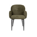Hospitality furniture - Green Fabric Dining Armchairs (2) - www.oroatrade.com