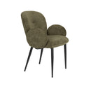 Hospitality furniture - Green Fabric Dining Armchairs (2) - www.oroatrade.com