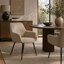 Hospitality furniture - Vertical-Channeled Back Dining Armchairs (2) - www.oroatrade.com