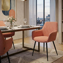 Hospitality furniture - Vertical-Channeled Back Dining Armchairs (2) - www.oroatrade.com