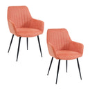 Hospitality furniture - Vertical-Channeled Back Dining Armchairs (2) - www.oroatrade.com