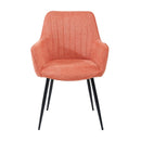 Hospitality furniture - Vertical-Channeled Back Dining Armchairs (2) - www.oroatrade.com
