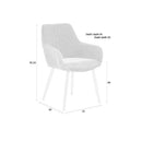 Hospitality furniture - Vertical-Channeled Back Dining Armchairs (2) - www.oroatrade.com