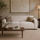 Hospitality furniture - White Fabric 2.5-Seater Sofa - www.oroatrade.com