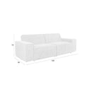 Hospitality furniture - White Fabric 2.5-Seater Sofa - www.oroatrade.com