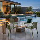 Molded Outdoor Stackable Chairs (4) | DF Mante