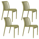 Molded Outdoor Stackable Chairs (4) | DF Mante