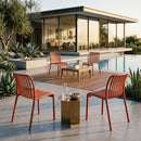 Molded Outdoor Stackable Chairs (4) | DF Mante
