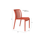 Molded Outdoor Stackable Chairs (4) | DF Mante