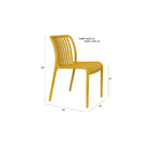 Molded Outdoor Stackable Chairs (4) | DF Mante