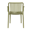 Hospitality furniture - Colored Stackable Outdoor Dining Armchairs (4) - www.oroatrade.com