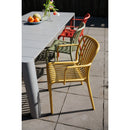 Hospitality furniture - Colored Stackable Outdoor Dining Armchairs (4) - www.oroatrade.com