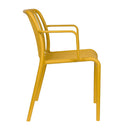 Hospitality furniture - Colored Stackable Outdoor Dining Armchairs (4) - www.oroatrade.com