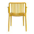 Hospitality furniture - Colored Stackable Outdoor Dining Armchairs (4) - www.oroatrade.com