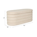 Contract furniture - Beige Storage Bench - www.oroatrade.com