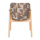 Hospitality furniture - Brown Printed Dining Armchairs (2) - www.oroatrade.com