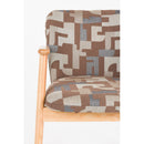 Hospitality furniture - Brown Printed Dining Armchairs (2) - www.oroatrade.com