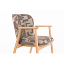 Hospitality furniture - Brown Printed Dining Armchairs (2) - www.oroatrade.com