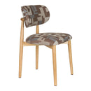 Hospitality furniture - Brown Printed Dining Chairs (2) - www.oroatrade.com